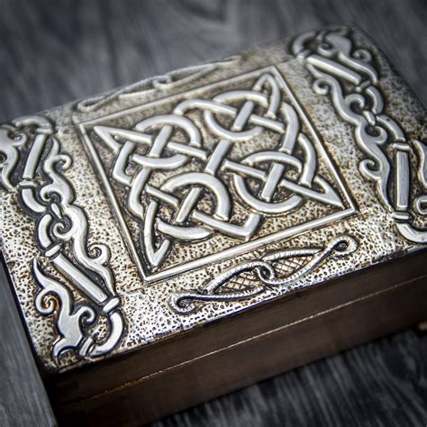 celtic border metal jewelry box|Metal Celtic Jewelry Box .